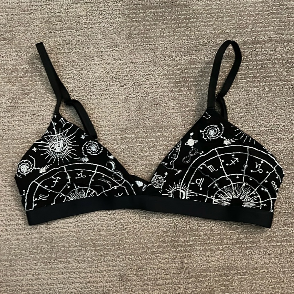 Parade Constellation Print Black Bra